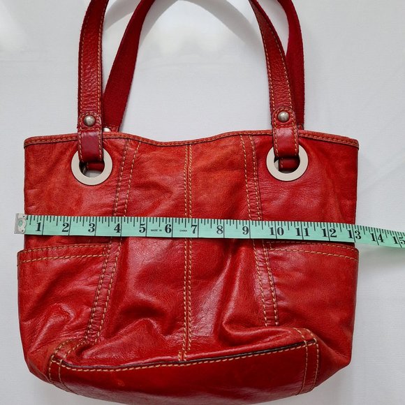 Fossil Red Leather Bag - Picture 8 of 11